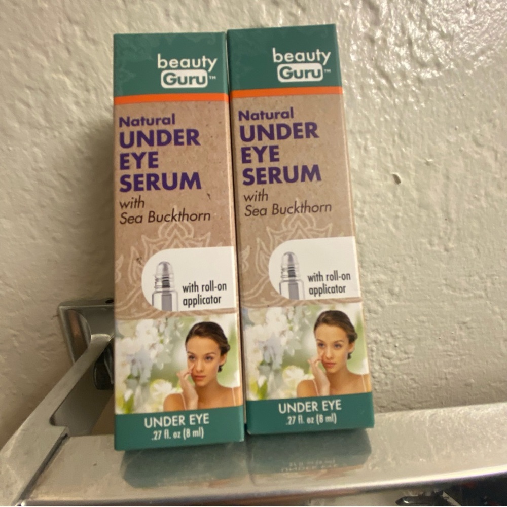 All Natural Beauty Guru Under Eye Serum Essential Oils 2 pack makeup skincare